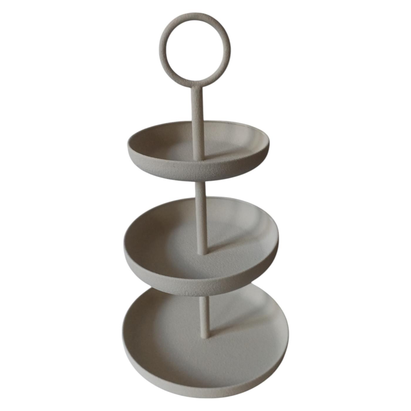 Mansion Atmosphere Etagere 3-laags wit 30x30x56,5cm